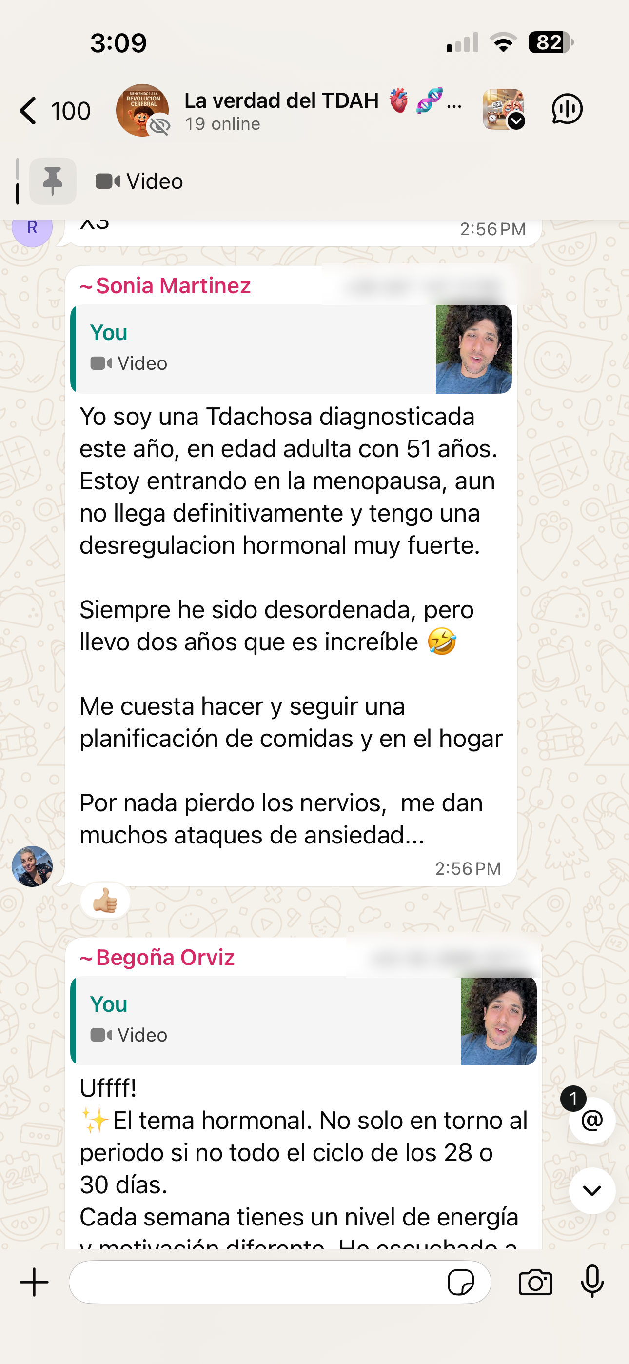 Testimonio de WhatsApp